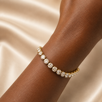 Sparkling Eternity Line Tennis Bracelet