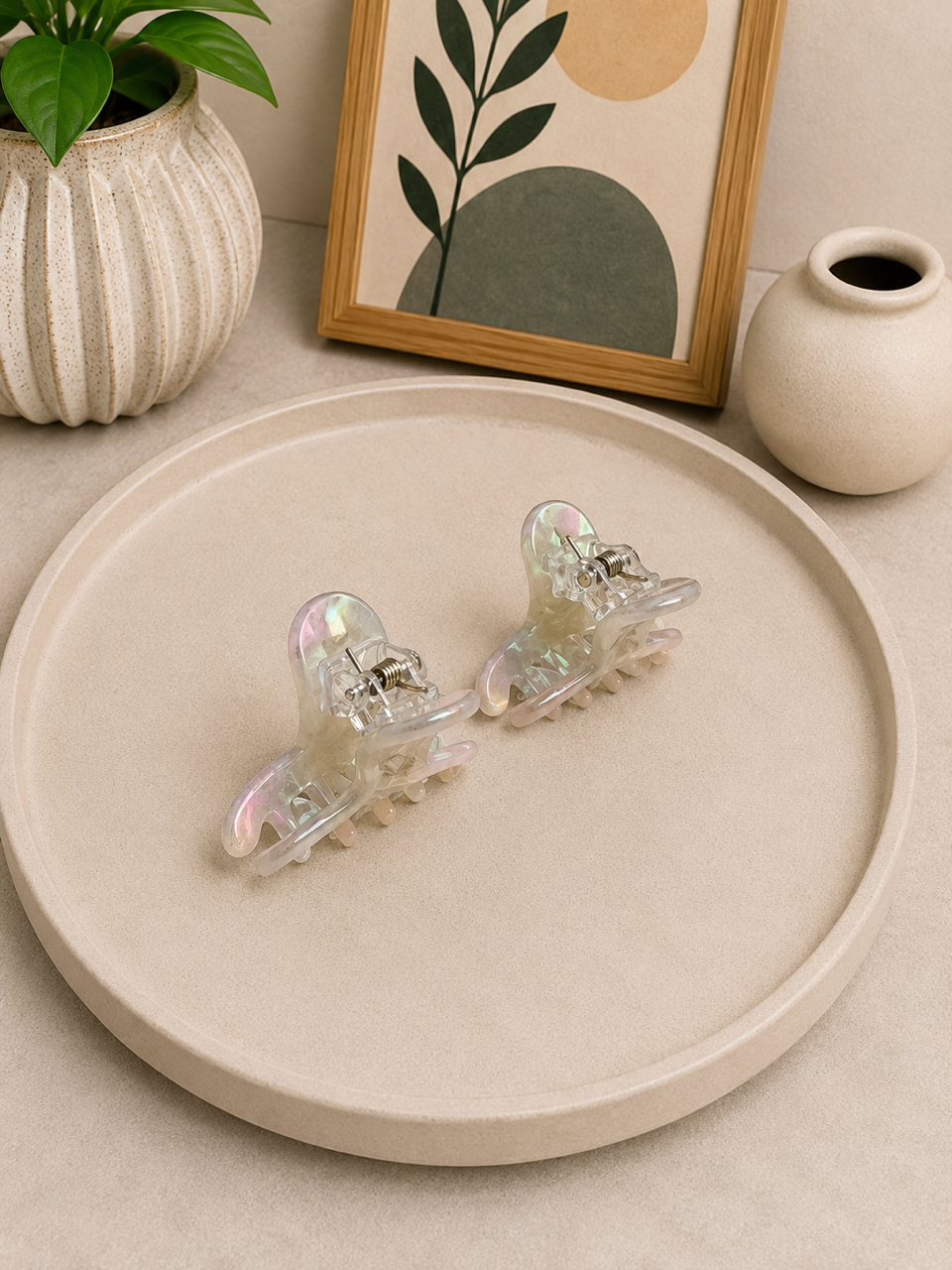 Aurora Pearl Mini Hair Claw Set