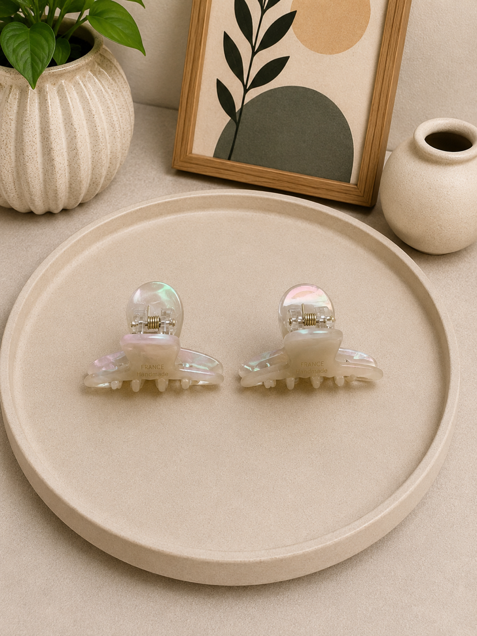 Aurora Pearl Mini Hair Claw Set