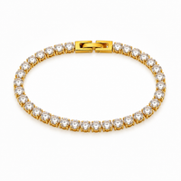 Sparkling Eternity Line Tennis Bracelet