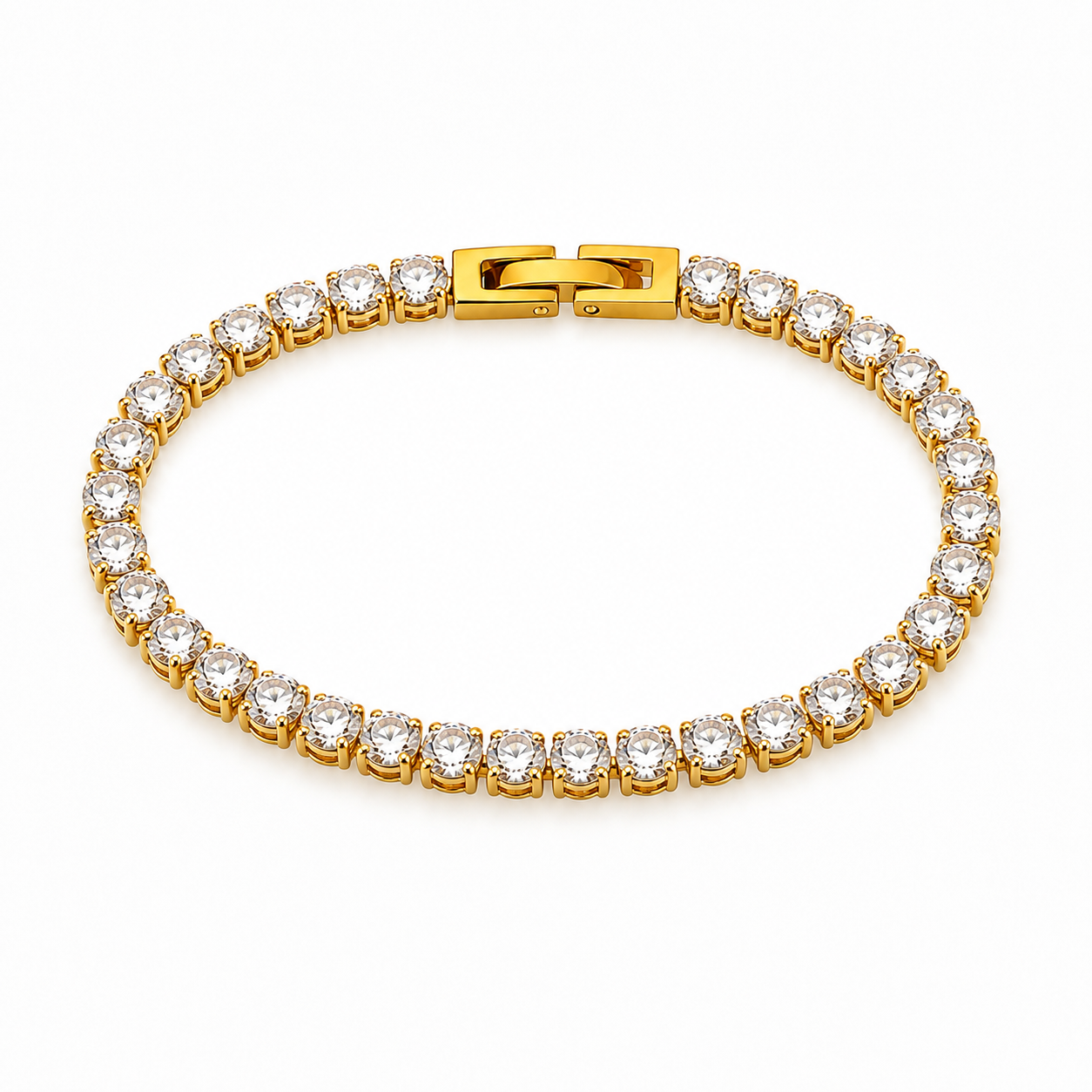 Sparkling Eternity Line Tennis Bracelet