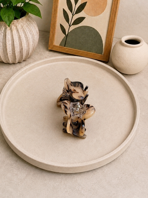 Camille Marble Mini Hair Claw Set