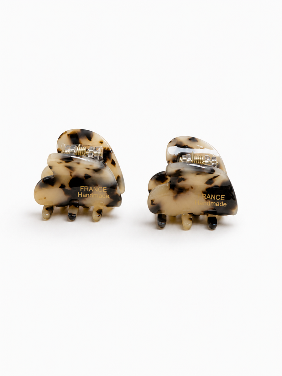 Camille Marble Mini Hair Claw Set
