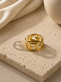 Celestial Open-Band Ring