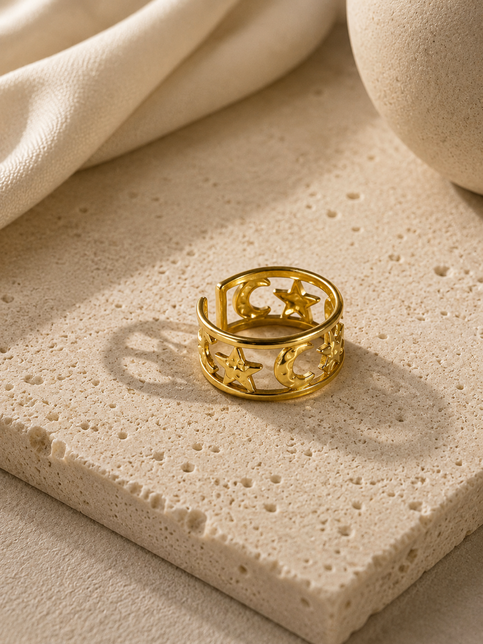 Celestial Open-Band Ring
