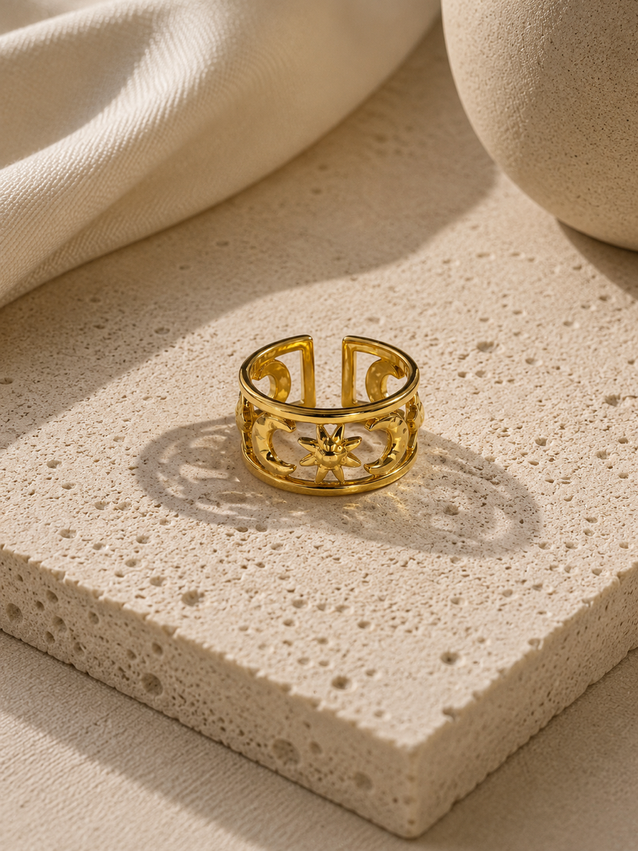 Celestial Open-Band Ring
