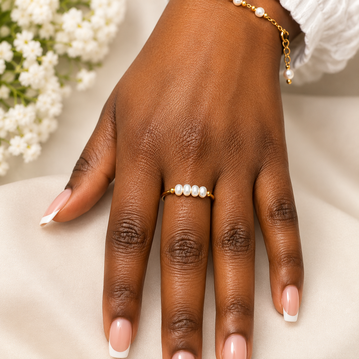 Freshwater Pearl Open Ring