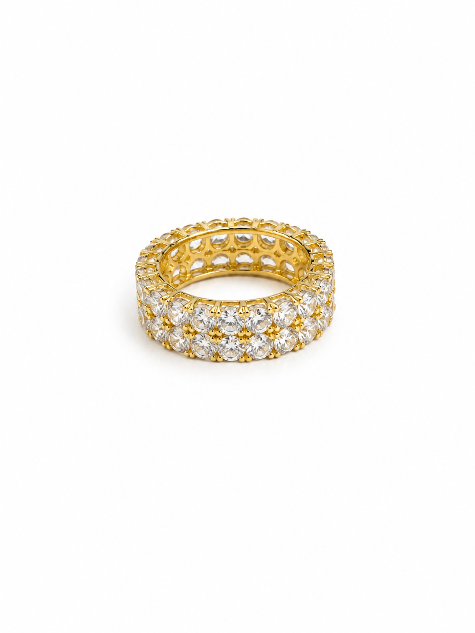 Gold Crystal Stack Ring