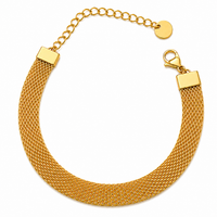 Gold Mesh Chain Bracelet  | 18K Gold-Plated Stainless Steel