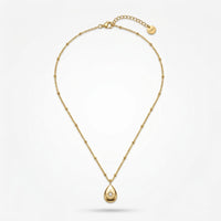 Starburst Teardrop Pendant Necklace