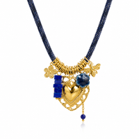 Mixed Charm Statement Necklace