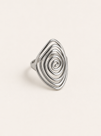 Modern Spiral Statement Ring