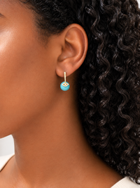 Mystic Turquoise Eye Drop Earrings