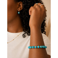 Mystic Turquoise Eye Drop Earrings