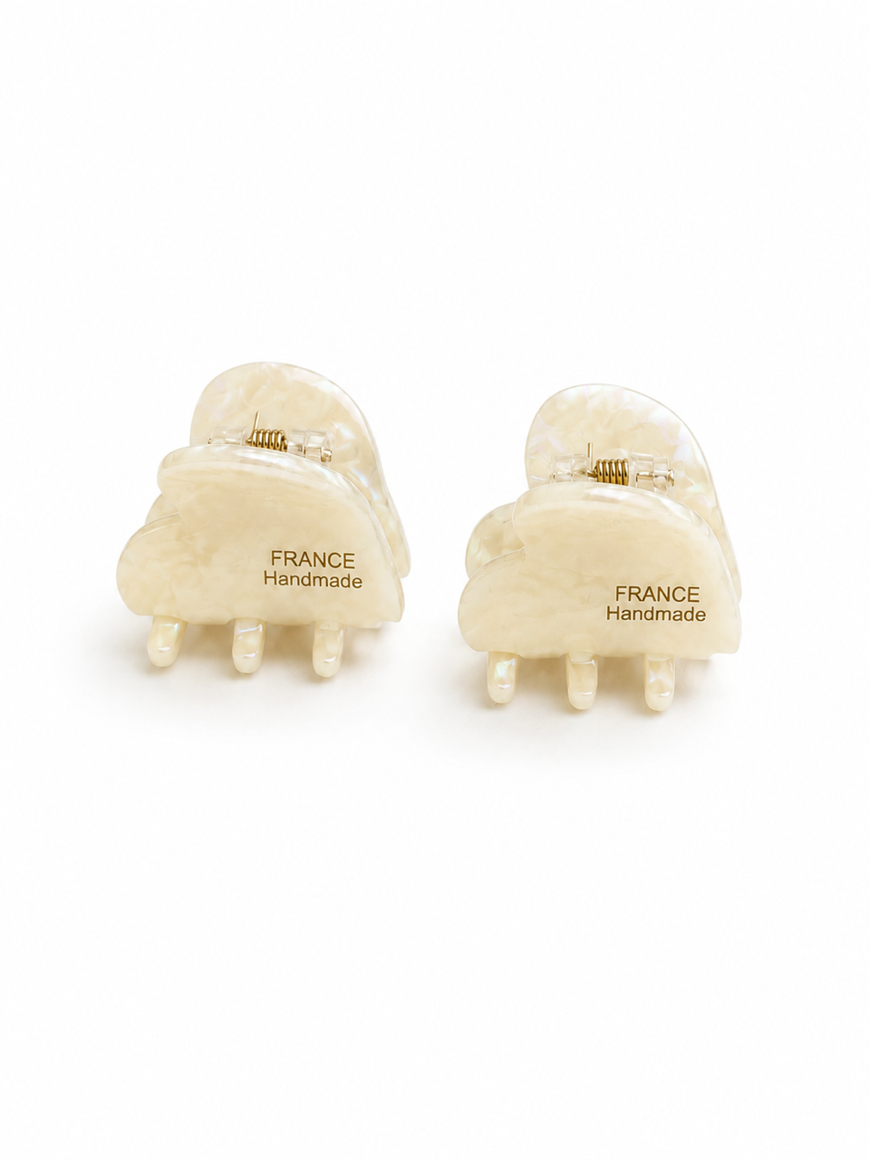 Pearl Ivory Mini Hair Claw Set