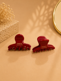 Scarlet Mini Hair Claw Set