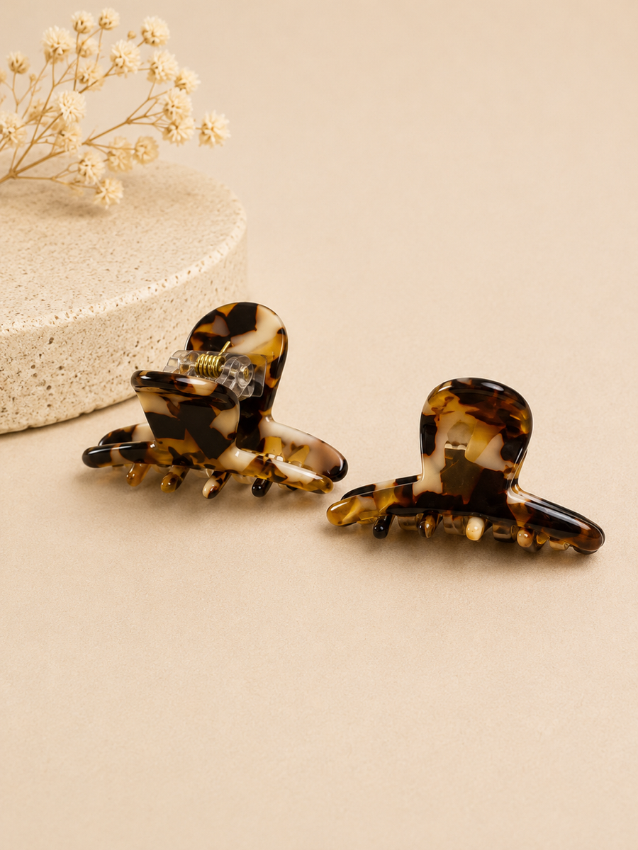Sienna Tortoise Mini Hair Claw Set