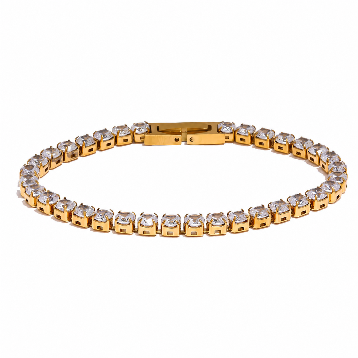 Sparkling Eternity Line Tennis Bracelet