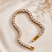 Sparkling Eternity Line Tennis Bracelet