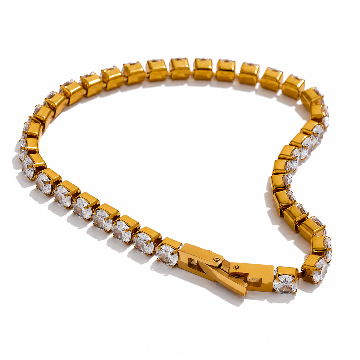 Sparkling Eternity Line Tennis Bracelet