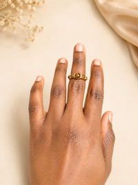 Tiger’s Eye Stainless Steel Band Ring