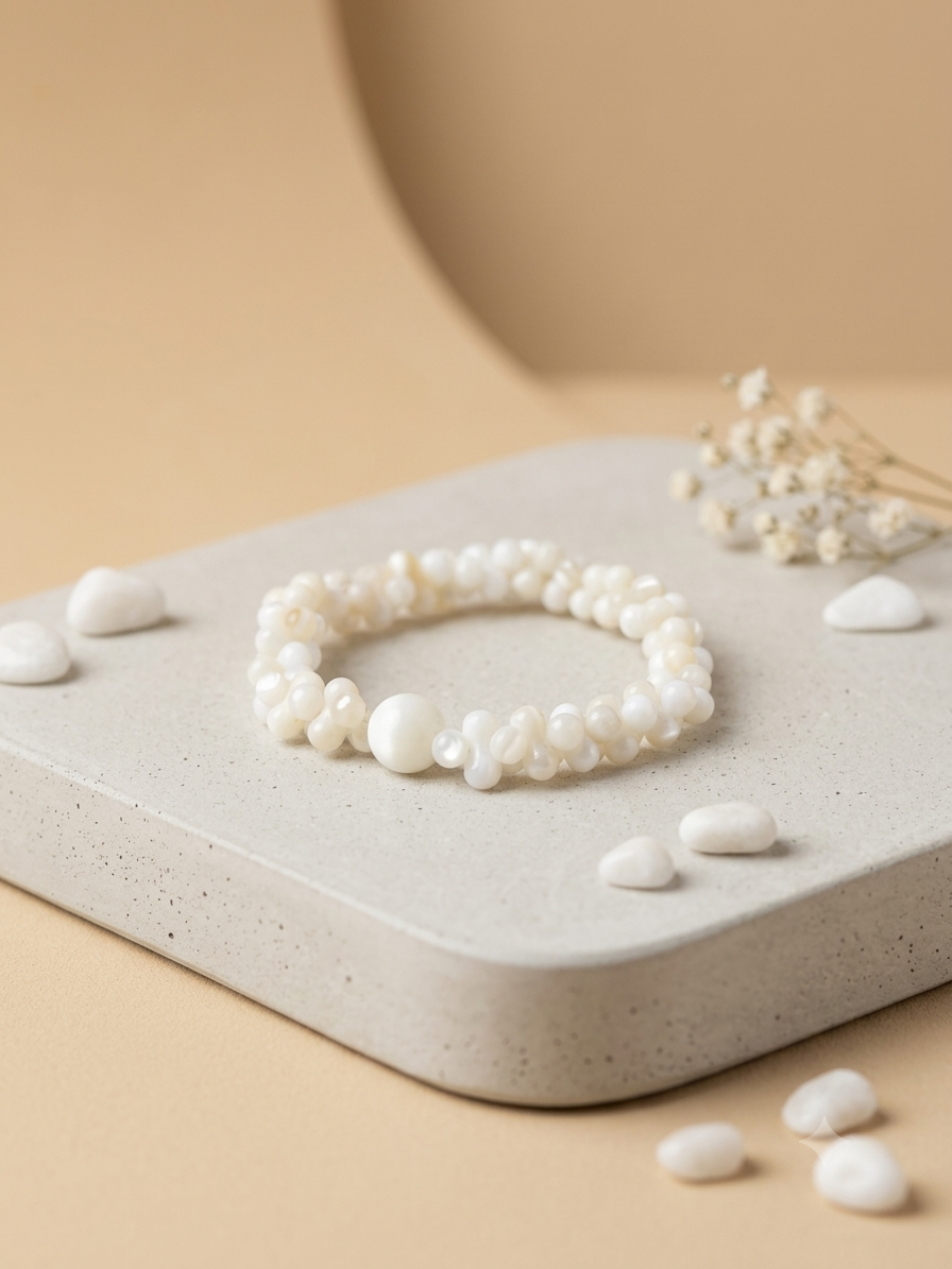 Twisted Seed Pearl Woven Bracelet