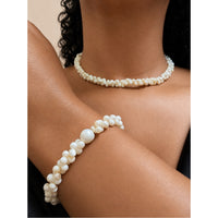 Twisted Seed Pearl Woven Bracelet