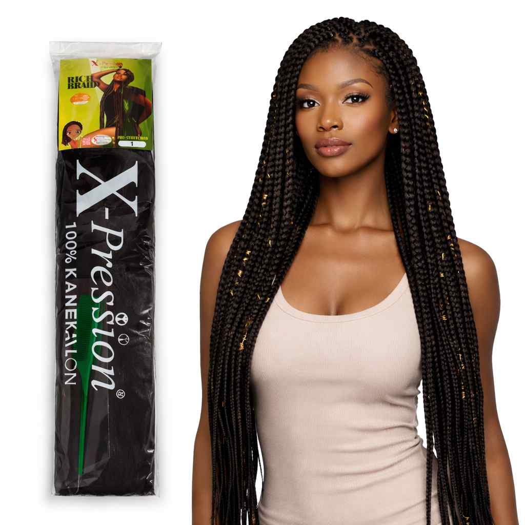 X-Pression Pre-Stretched Braiding Hair | Original Kanekalon