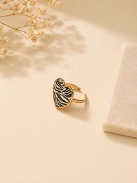 Zebra Print Heart Jewelry Set
