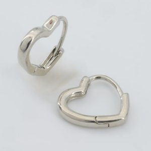 Amira Heart Hoop Earrings