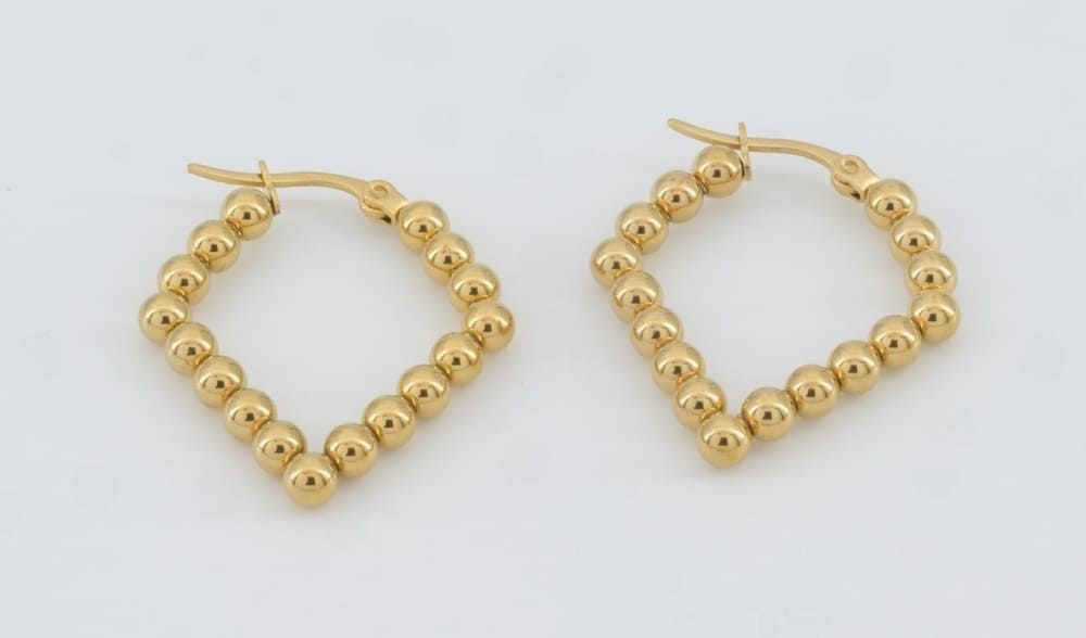 Amoura Beaded Hoop Earrings