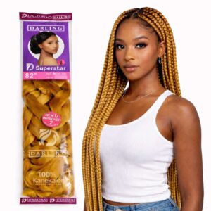 Darling Superstar Gold Blonde Braiding Hair 82”-Kanekalon Knotless Braids
