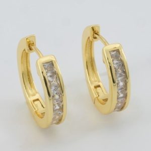 Luna Pavé Hoop Earrings