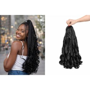 Luxe Curly Bulk Hair – Braiding & Styling Extension (Black)