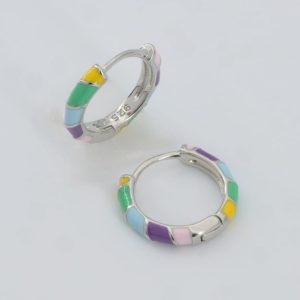 Zoya Rainbow Hoop Earrings