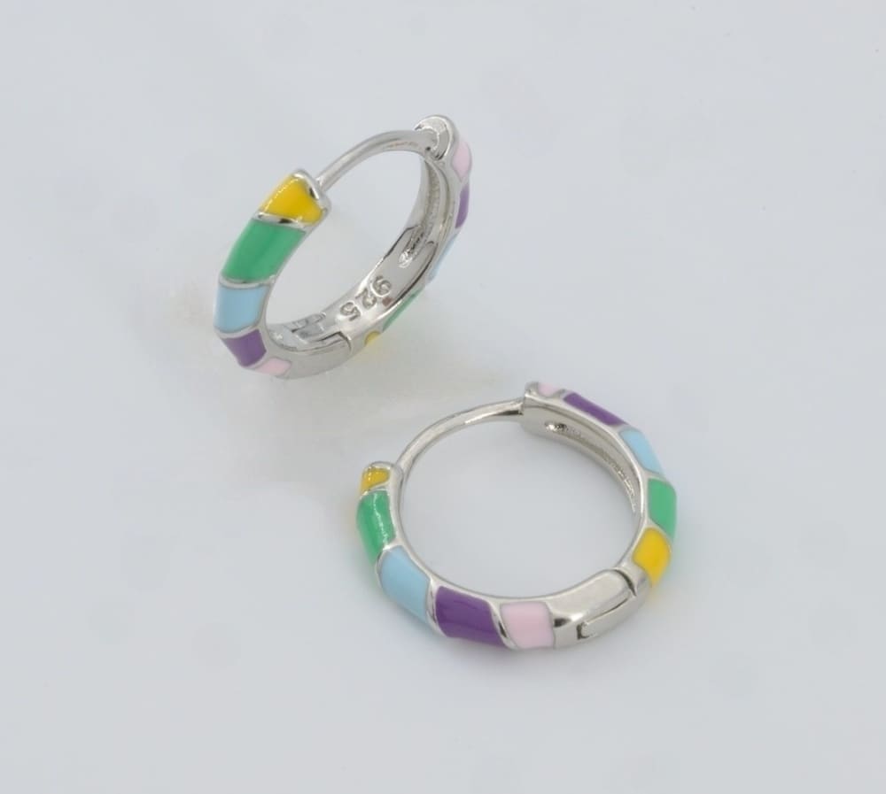 Zoya Rainbow Hoop Earrings