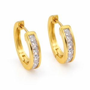 Luna Pavé Hoop Earrings