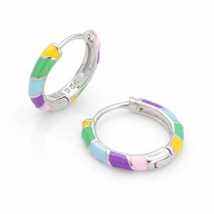 Zoya Rainbow Hoop Earrings