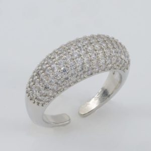 Aurora Pavé Ring-Silver