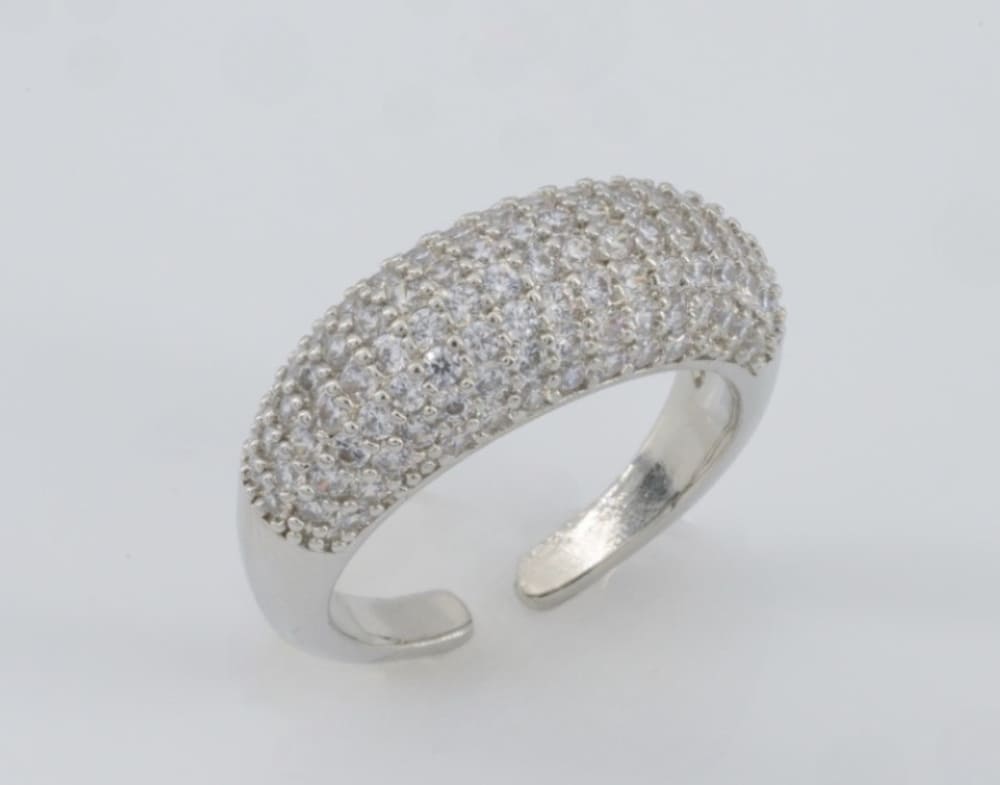 Aurora Pavé Ring-Silver