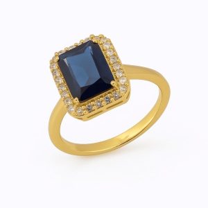 Celestia Ring – Royal Blue Elegance