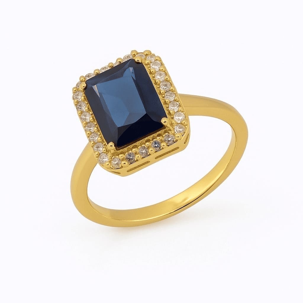 Celestia Ring – Royal Blue Elegance
