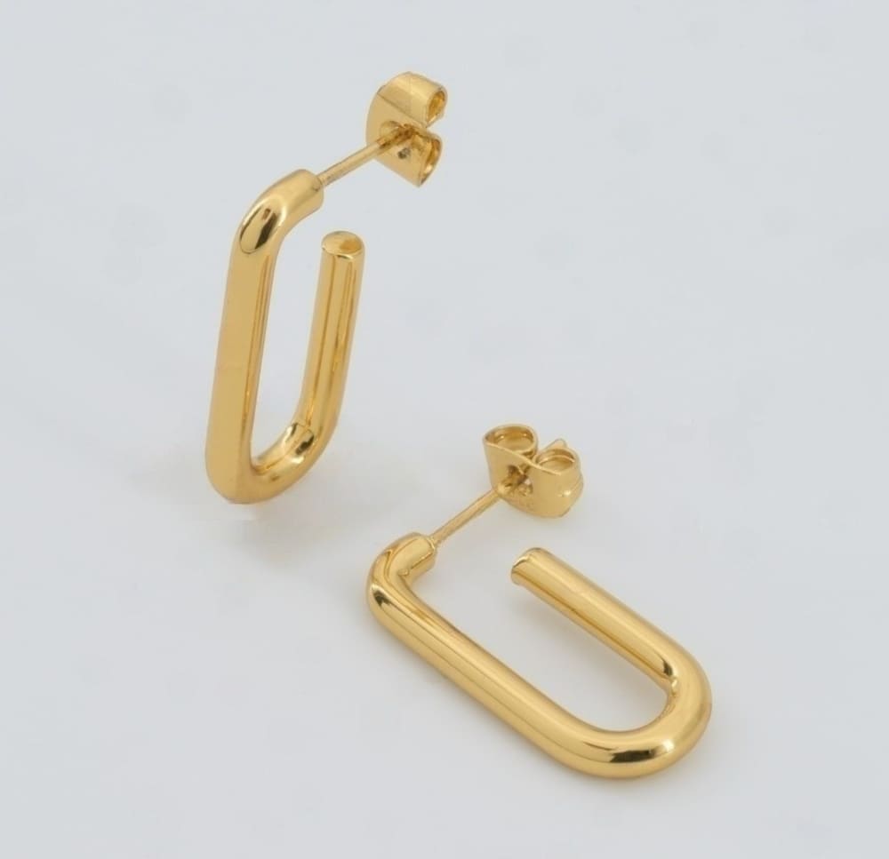 Lina Gold Stud Earrings
