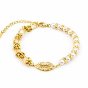 Lunara Pearl Chain Bracelet
