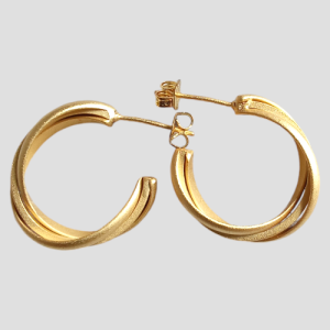 Vintage C-Shape Earrings - Image 3