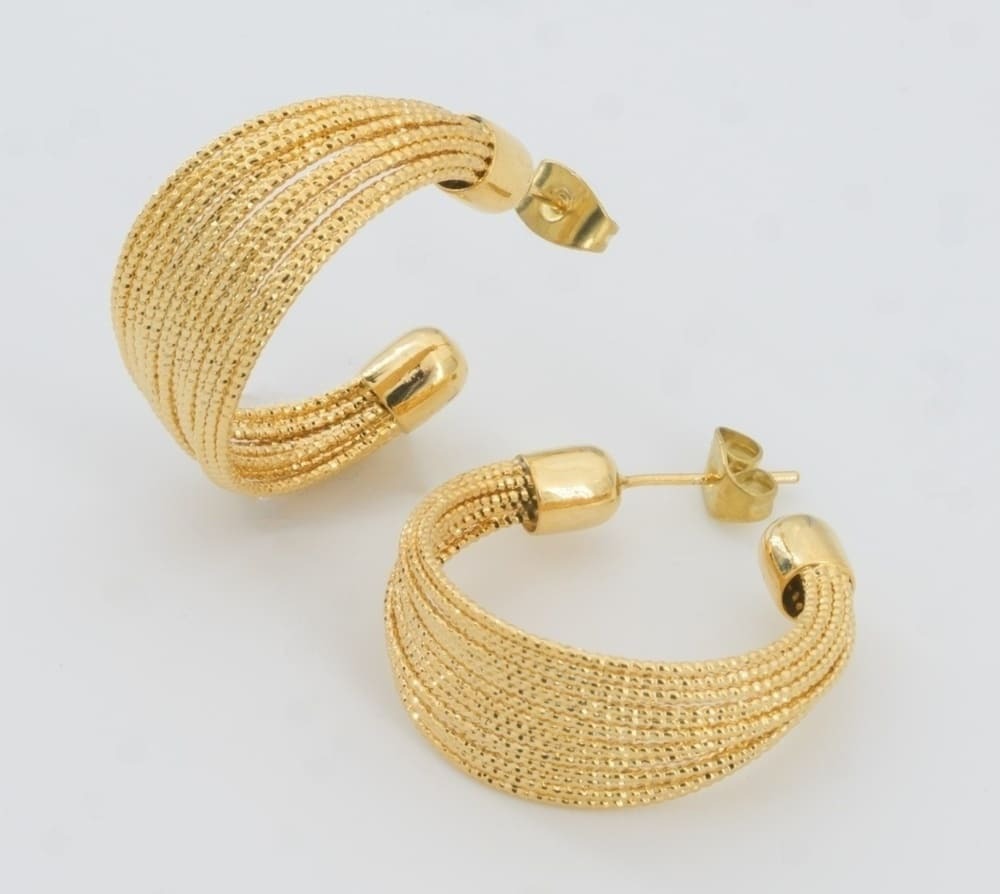 Riviera Mesh Hoop Earrings