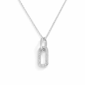 Silver Spark Bar Necklaces