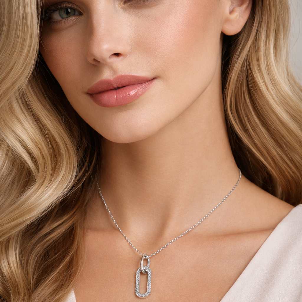 Silver Spark Bar Necklaces