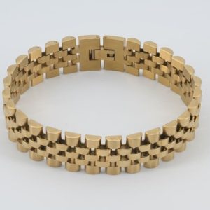 Vela Gold Mesh Watch Strap