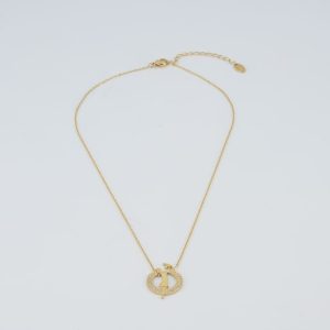 Gemmed Medallion Necklace - Image 2